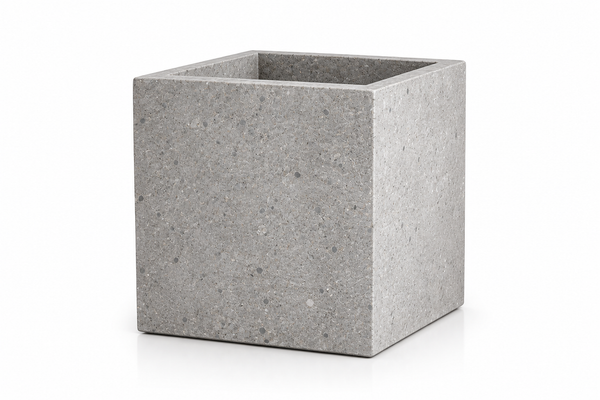 Grey Concrete Cube Planter
